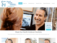 Tablet Screenshot of northandoverdentistry.com